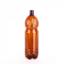 Бутылка ПЭТ 1л d=28 мм (коричневая) 100 шт + крышка